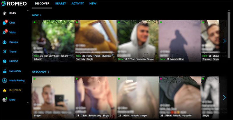 Romeo.com home page